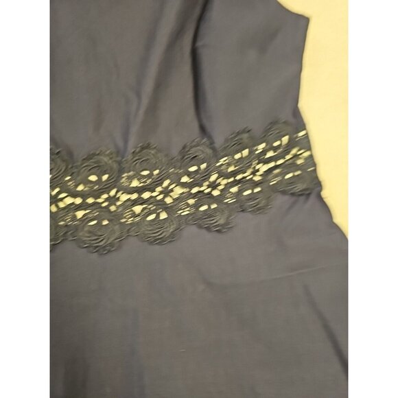 Womens Size 10 Fit-and-Flare Dress Blue Sleeveless Homeyee Zip Back Event New - Picture 3 of 8